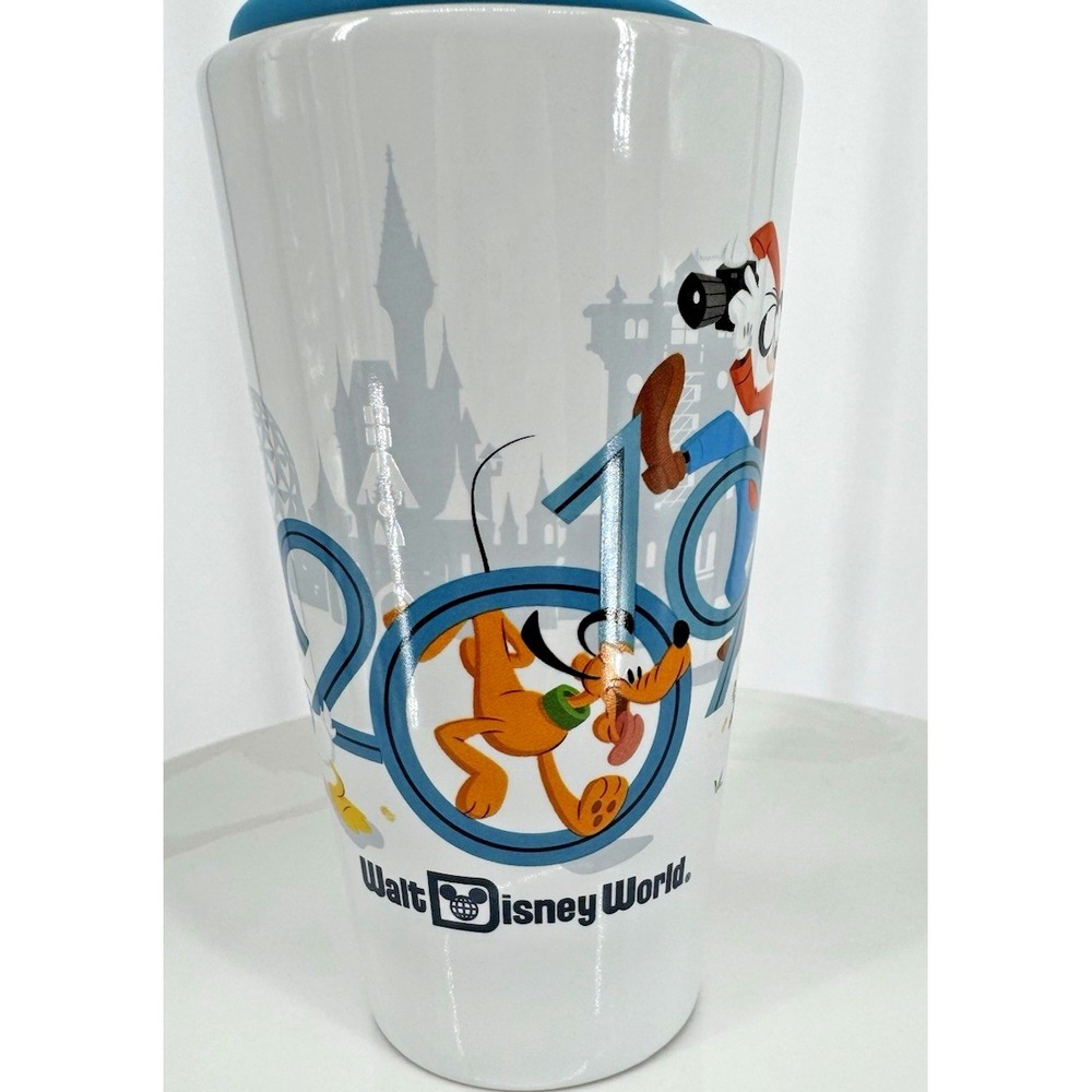 Disney World 2019 Travel Mug Mickey Goofy Pluto Parks‎ Skyline Tumbler